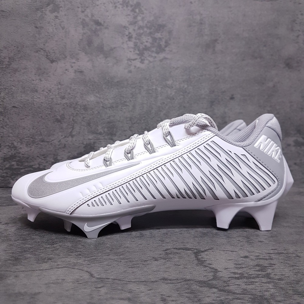 NIKE Vapor Edge 360 VC Football Cleats Mens 12‎ White Metallic Silver